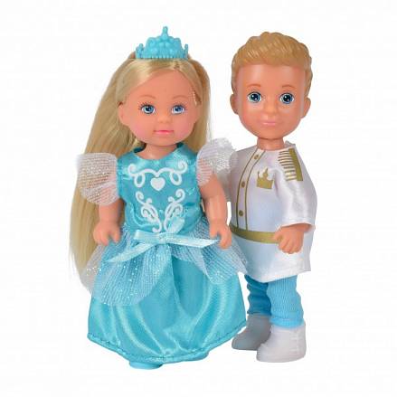 Куклы Тимми и Еви - принц и принцесса, 12 см. 
